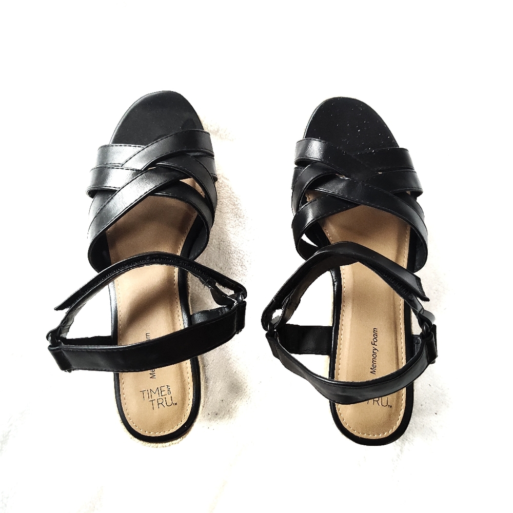 Women's wedge sandals, Time & Tru brand size 9.
